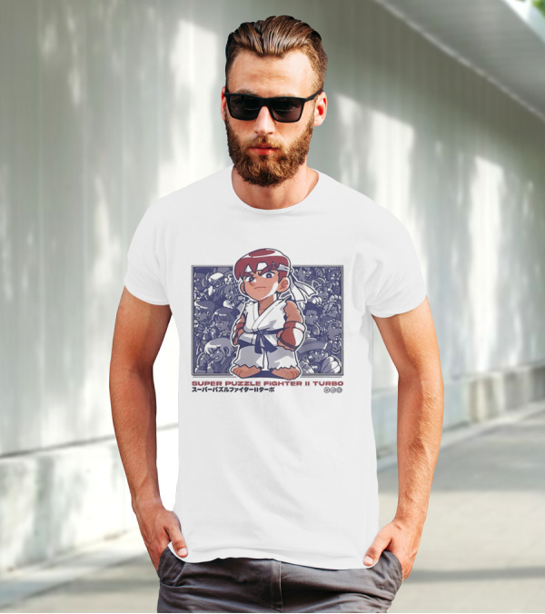 Super Puzzle Fighter II Turbo Character Lineup T-Shirt