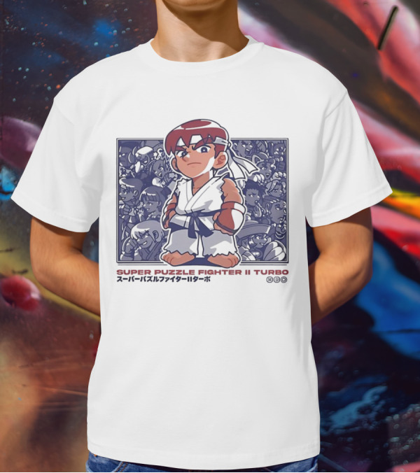 Super Puzzle Fighter II Turbo Character Lineup T-Shirt