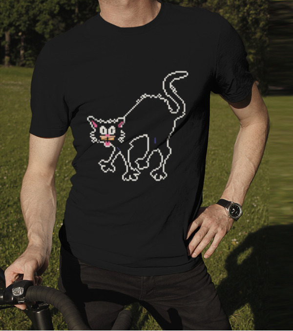 The Tom Ward Show Tom Cat 8 Bit Retro Pixel T-Shirt