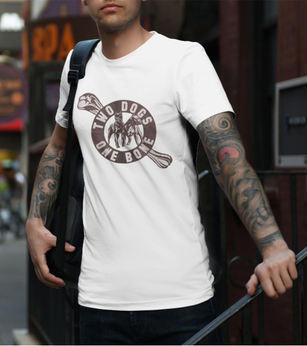 Two Dogs One Bone Pittsburgh Football Rivalry Inspired T-Shirt