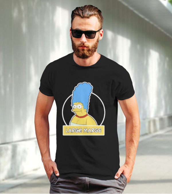 Justin Danger Nunley Large Marge Blue Hair Red Necklace Yellow Skin T-Shirt
