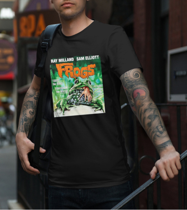 Ray Milland Sam Elliott Frogs Today The Pond Tomorrow The World It's The Day That Nature Strikes Back T-Shirt