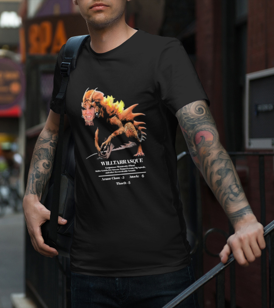 The Charismatic Voice Gorgonzilla Minutaursty Tarrasque Willtarrasque Armor Claws Attack ThroRk T-Shirt