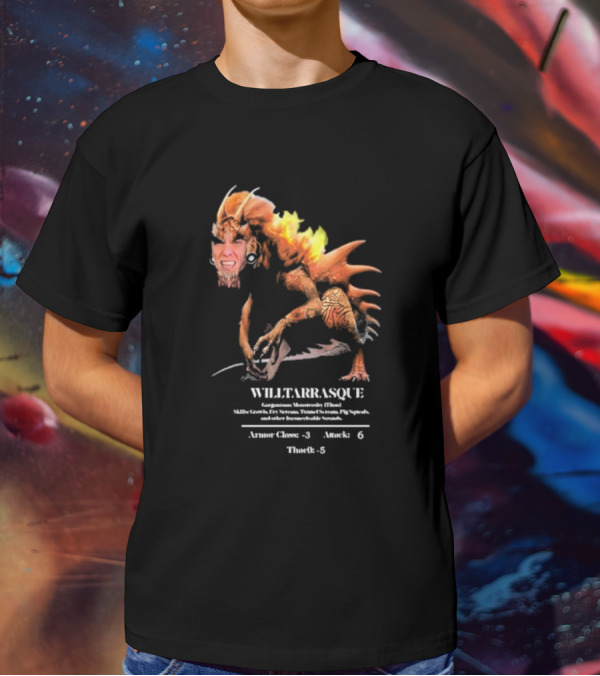 The Charismatic Voice Gorgonzilla Minutaursty Tarrasque Willtarrasque Armor Claws Attack ThroRk T-Shirt