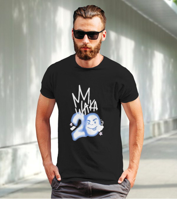 Waka Crew Waka 20 Birthday Bundle MM Style Cloud Star Emoji T-Shirt
