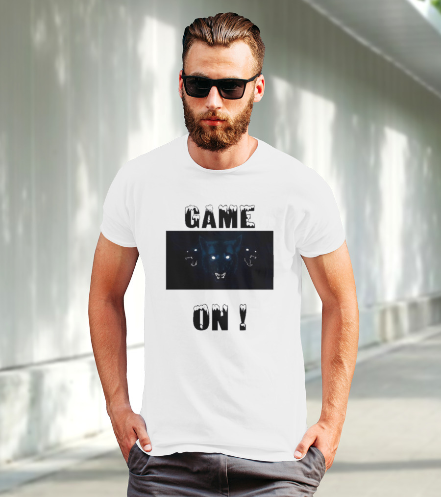 Wolvesden Game On Fierce Trio Wolf Face T-Shirt