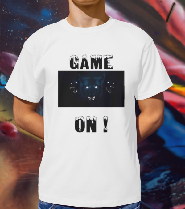 Wolvesden Game On Fierce Trio Wolf Face T-Shirt