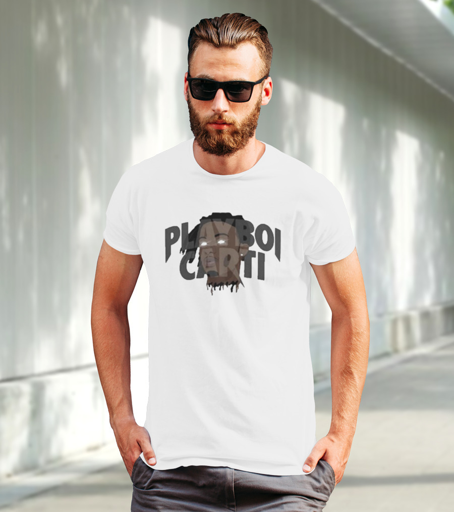 Playboi Carti Glow Eyes Portrait Dark T-Shirt