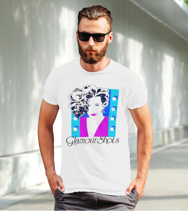 Retro 80s Glamour Shots Abstract T-Shirt