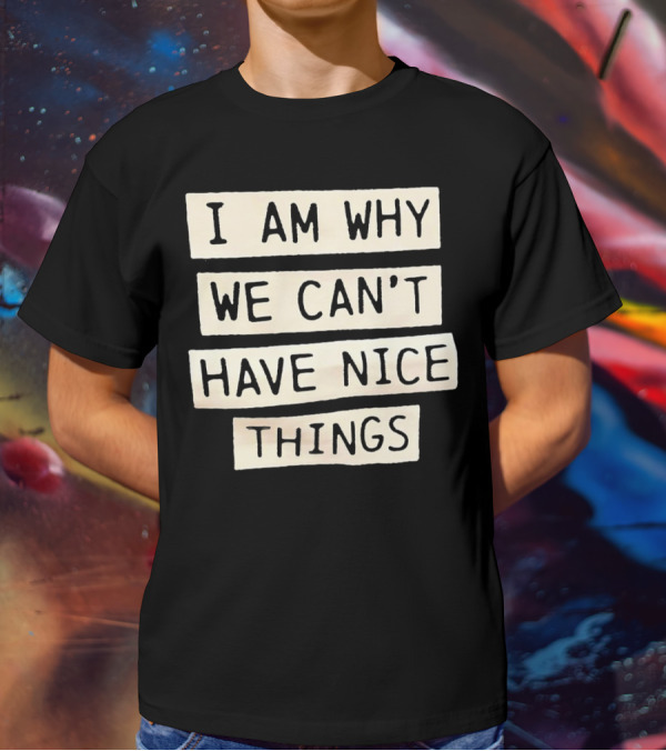 I Am Why We Can’t Have Nice Things Taylor Swift Inspired Phrase T-Shirt
