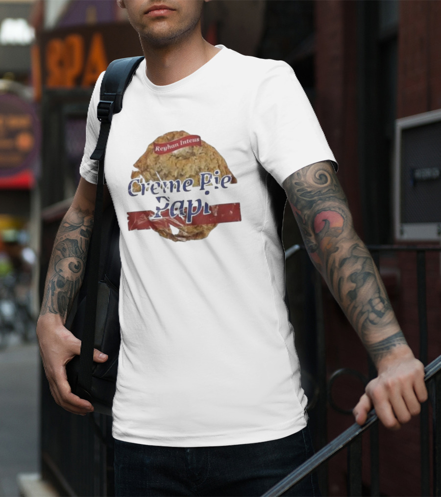Reyhan Inteus Creme Pie Papi Cookie Motif T-Shirt