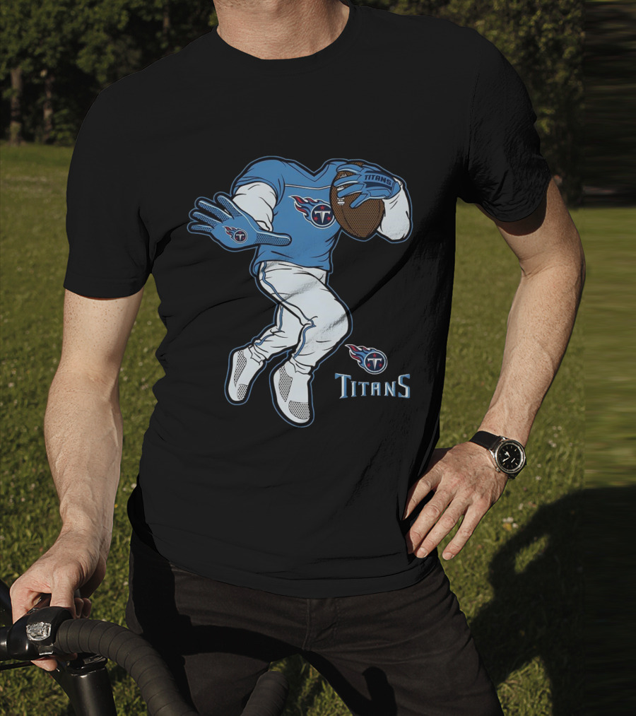 Tennessee Titans Stiff Arm Football Player T-Shirt