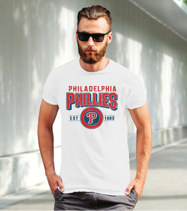 Philadelphia Phillies Est 1883 Vintage Logo P T-Shirt