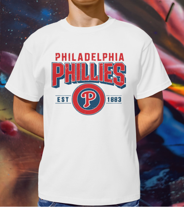 Philadelphia Phillies Est 1883 Vintage Logo P T-Shirt