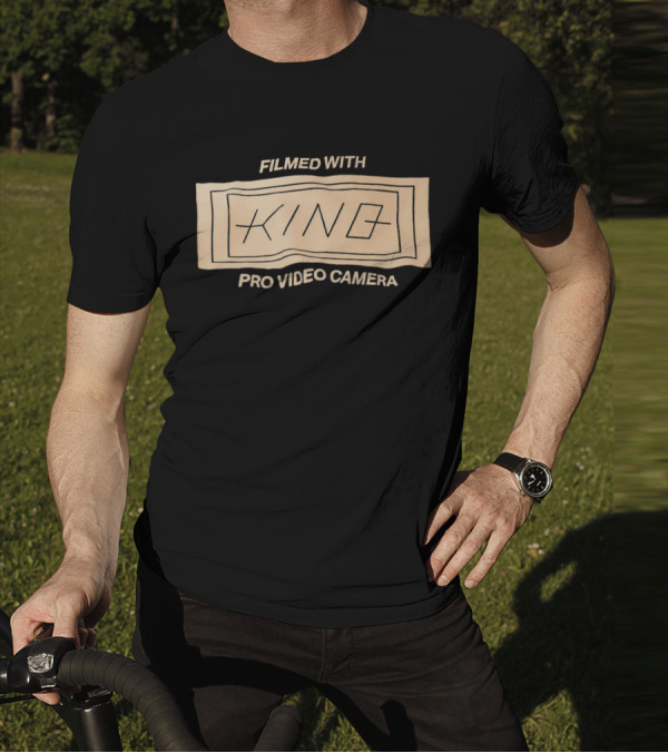 FILMED WITH KING PRO VIDEO CAMERA VINTAGE STYLE RECTANGLE T-Shirt