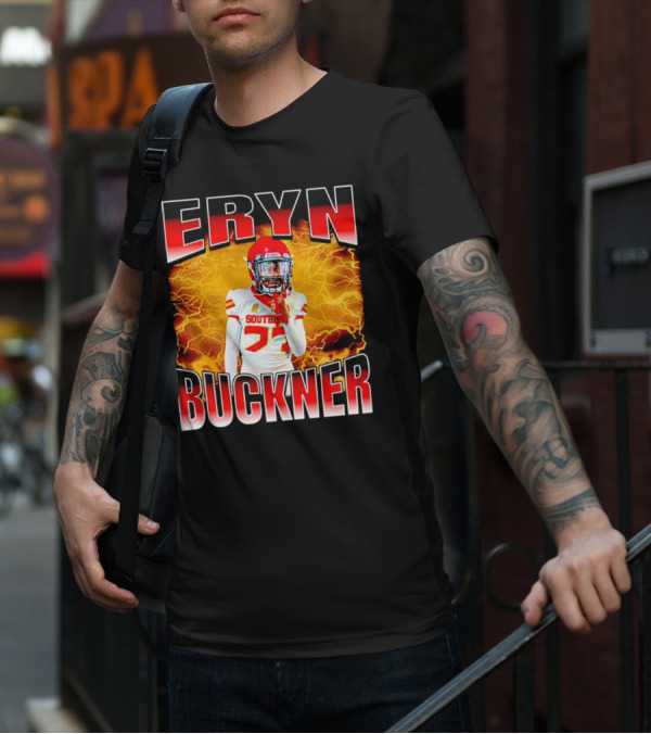 Eryn Buckner Southern Football Vintage Style With Lightning Background T-Shirt
