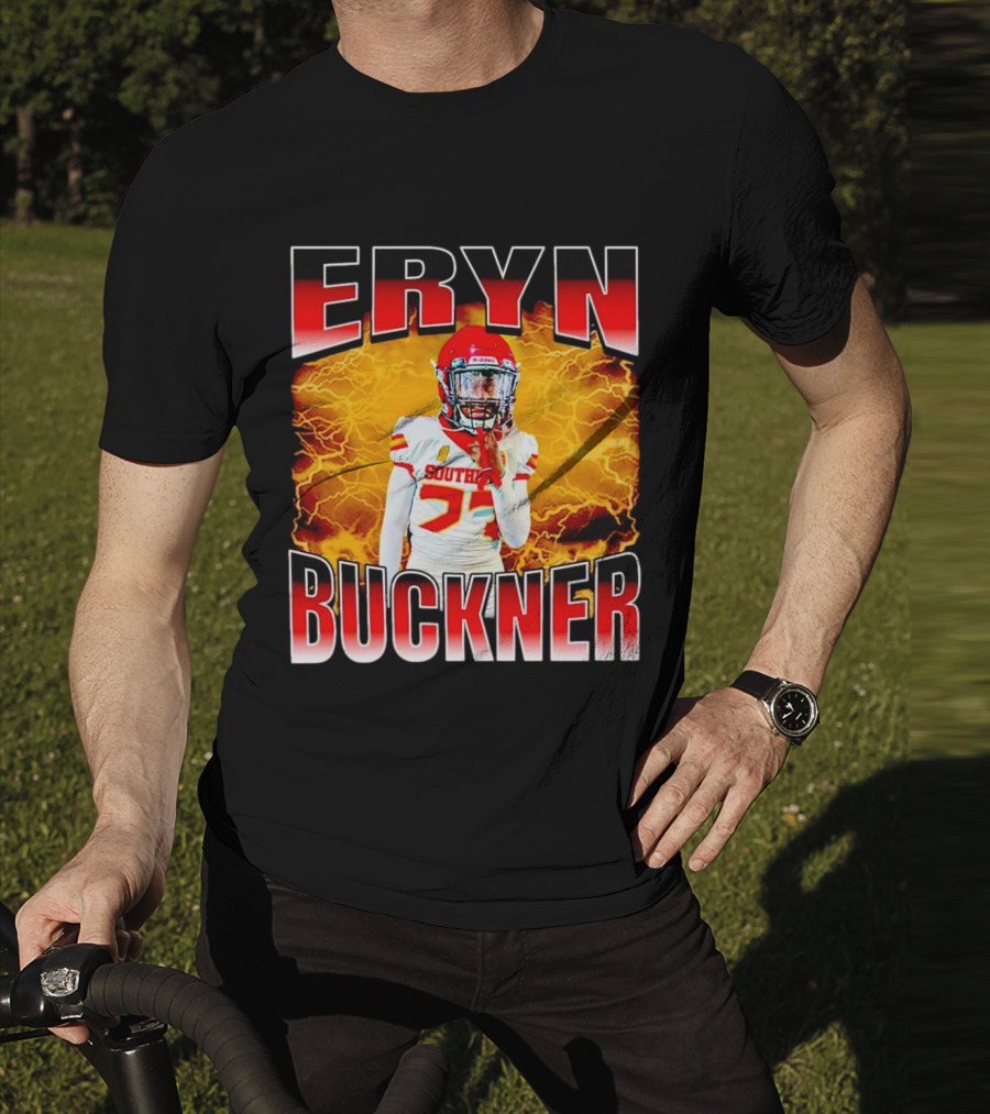 Eryn Buckner Southern Football Vintage Style With Lightning Background T-Shirt