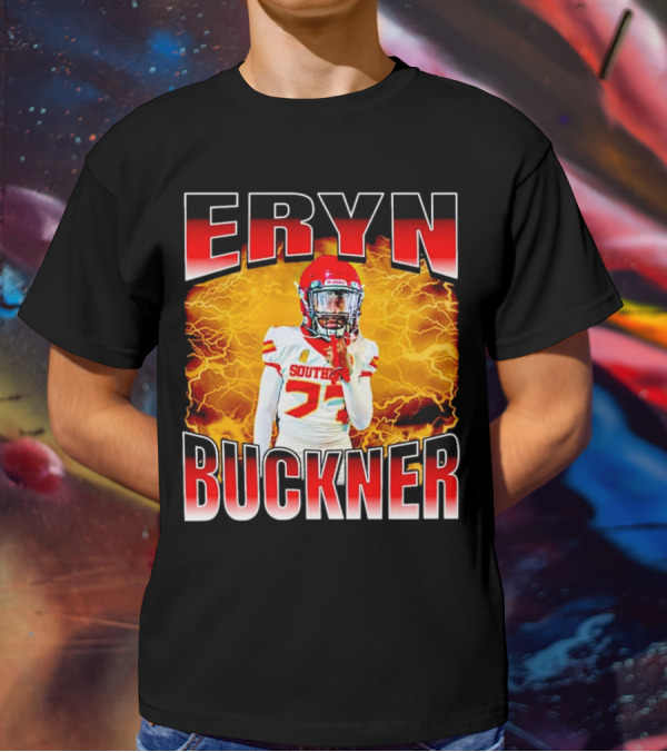 Eryn Buckner Southern Football Vintage Style With Lightning Background T-Shirt