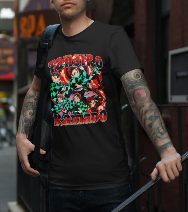 Tanjiro Kamado Vintage Anime Character Collection T-Shirt