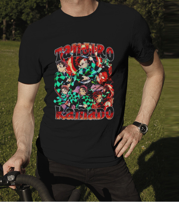 Tanjiro Kamado Vintage Anime Character Collection T-Shirt
