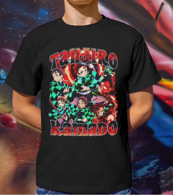 Tanjiro Kamado Vintage Anime Character Collection T-Shirt