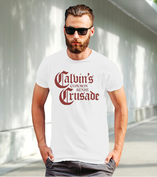 Calvin's Common Sense Crusade Gothic T-Shirt