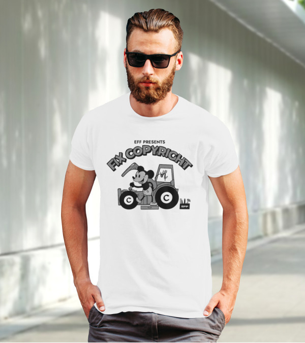 EFF Presents Fix Copyright Mickey Mouse Effort T-Shirt