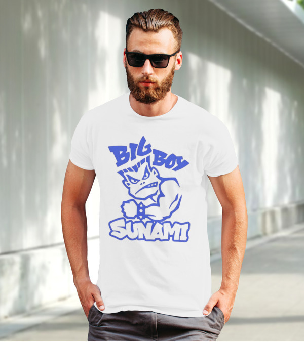 Big Boy Sunami Punching Character T-Shirt