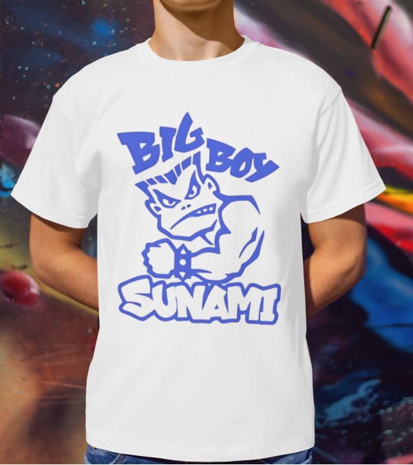 Big Boy Sunami Punching Character T-Shirt