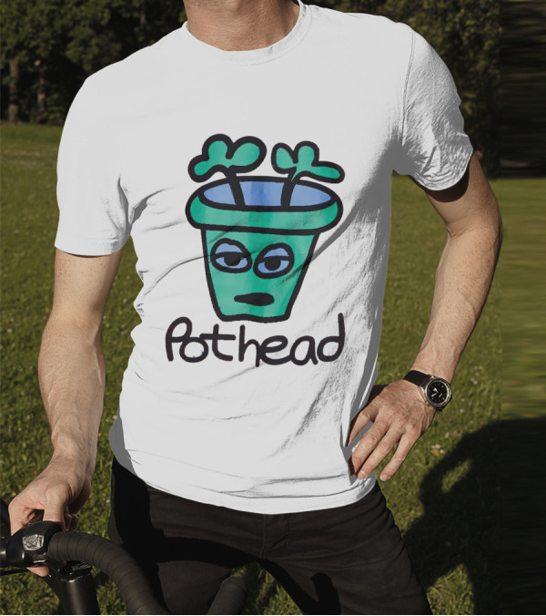 For The Homies Pothead Plant Cartoon T-Shirt