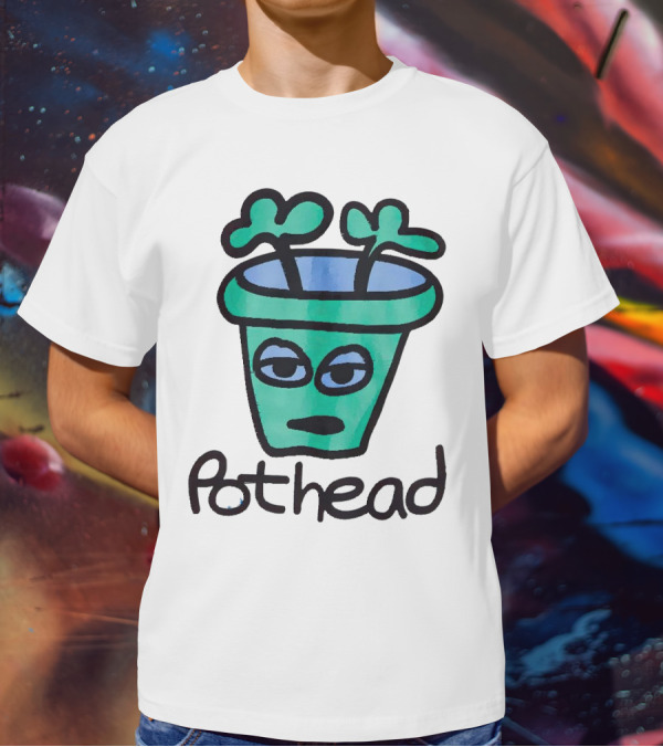 For The Homies Pothead Plant Cartoon T-Shirt