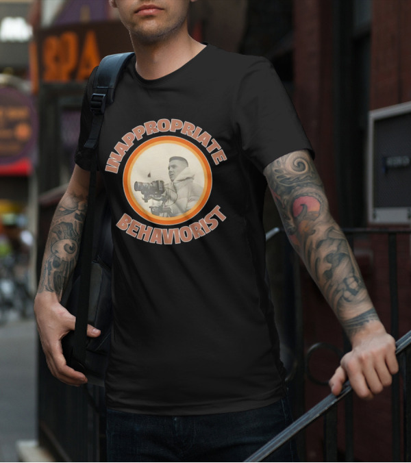 Inappropriate Behaviorist Vintage Camera Circle T-Shirt