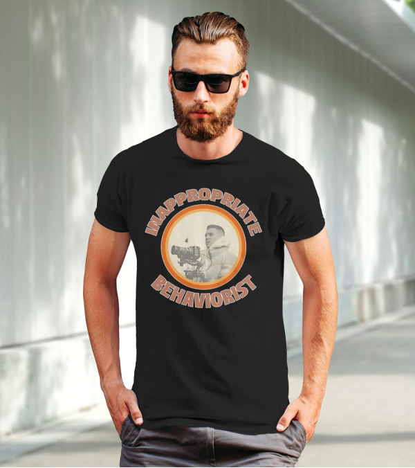 Inappropriate Behaviorist Vintage Camera Circle T-Shirt