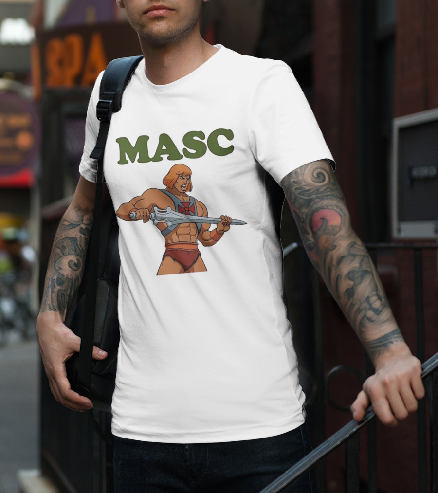 MASC He-Man Comic Character T-Shirt