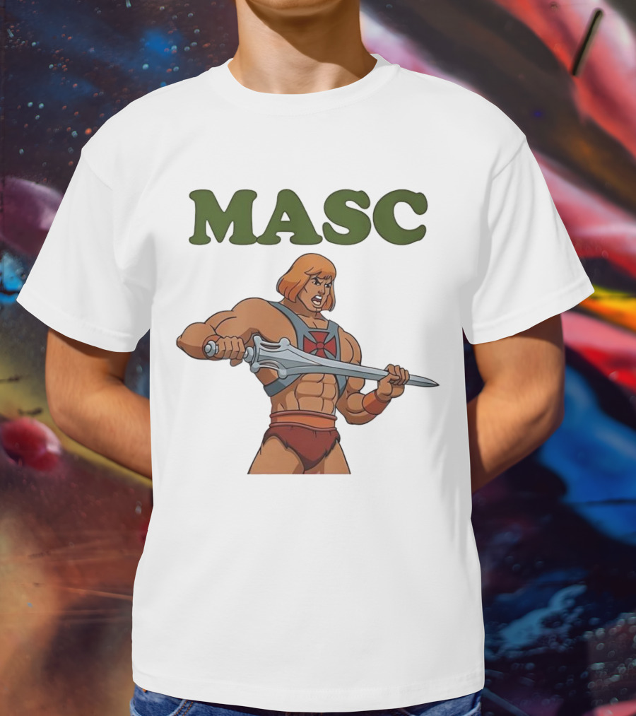 MASC He-Man Comic Character T-Shirt