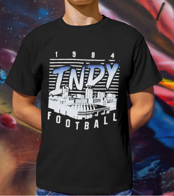 1984 Indy Football Skyline T-Shirt