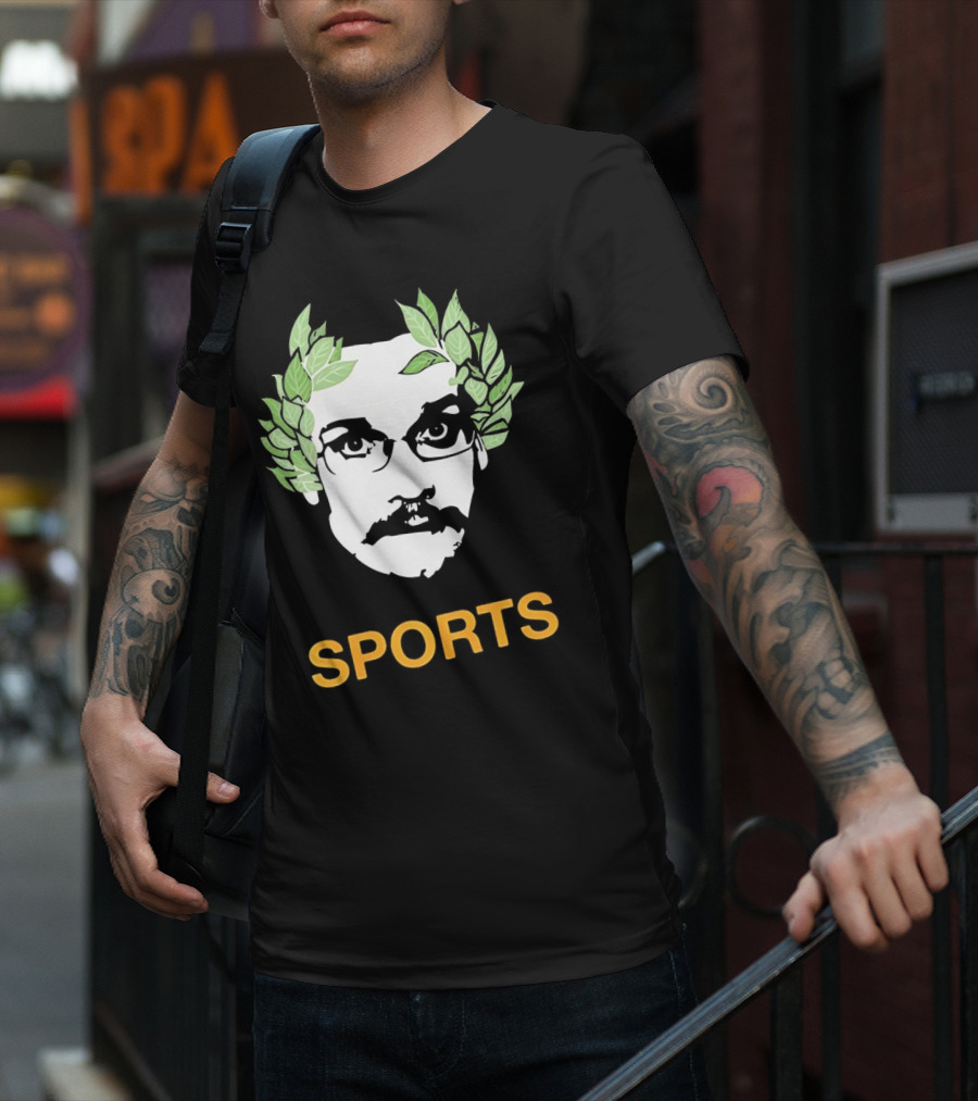 Olympic John Laurel Wreath Face Sports T-Shirt