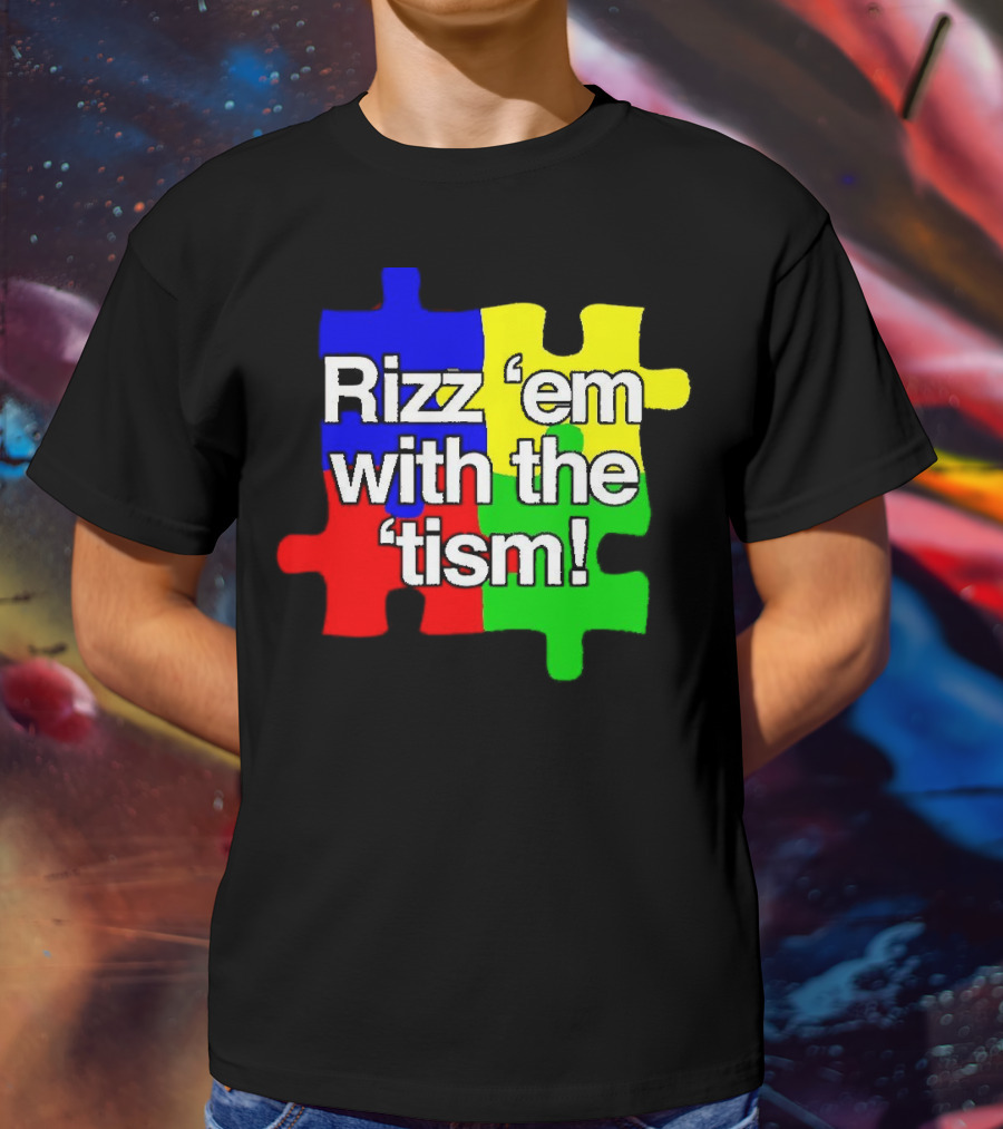 Rizz 'em With The ’Tism Puzzle Pieces T-Shirt