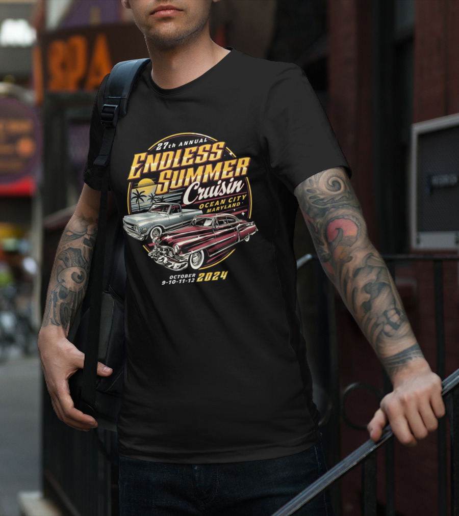 27th Annual Endless Summer Cruisin Ocean City Maryland October 9-10-11-12 T-Shirt