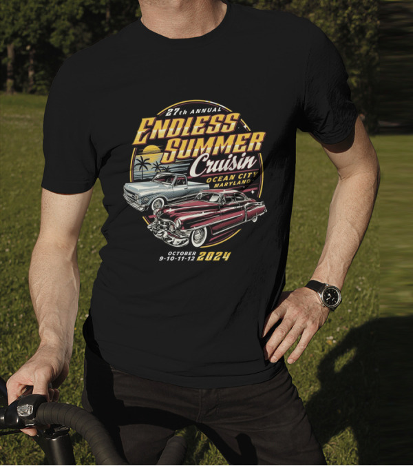 27th Annual Endless Summer Cruisin Ocean City Maryland October 9-10-11-12 T-Shirt