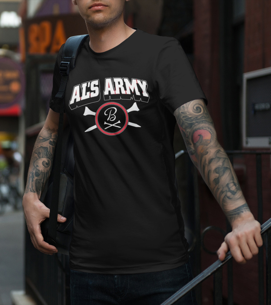 AL'S ARMY B With Crossed Bats Baseball T-Shirt