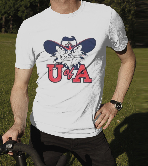 Arizona Wildcats U Of A Mascot Cowboy Hat T-Shirt