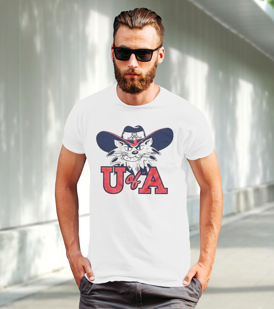 Arizona Wildcats U Of A Mascot Cowboy Hat T-Shirt