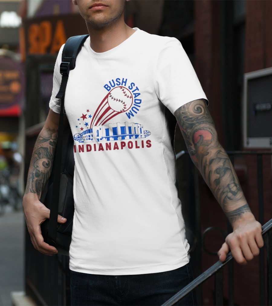 Bush Stadium Indianapolis Baseball T-Shirt