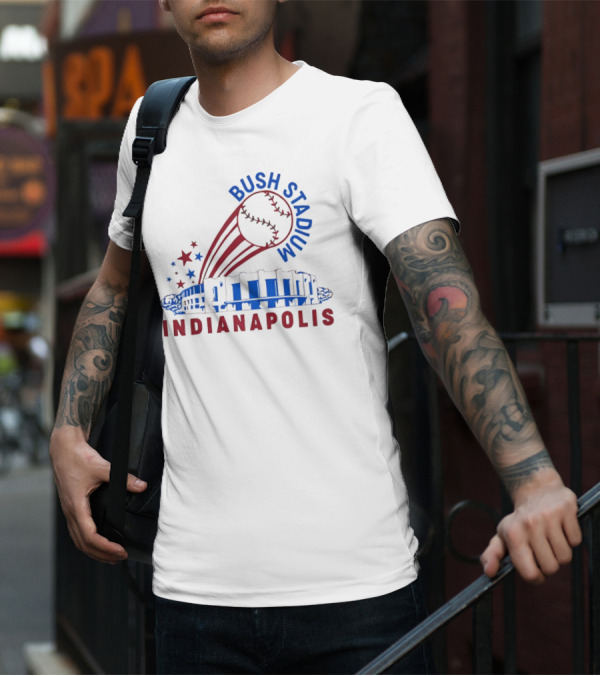 Bush Stadium Indianapolis Baseball T-Shirt