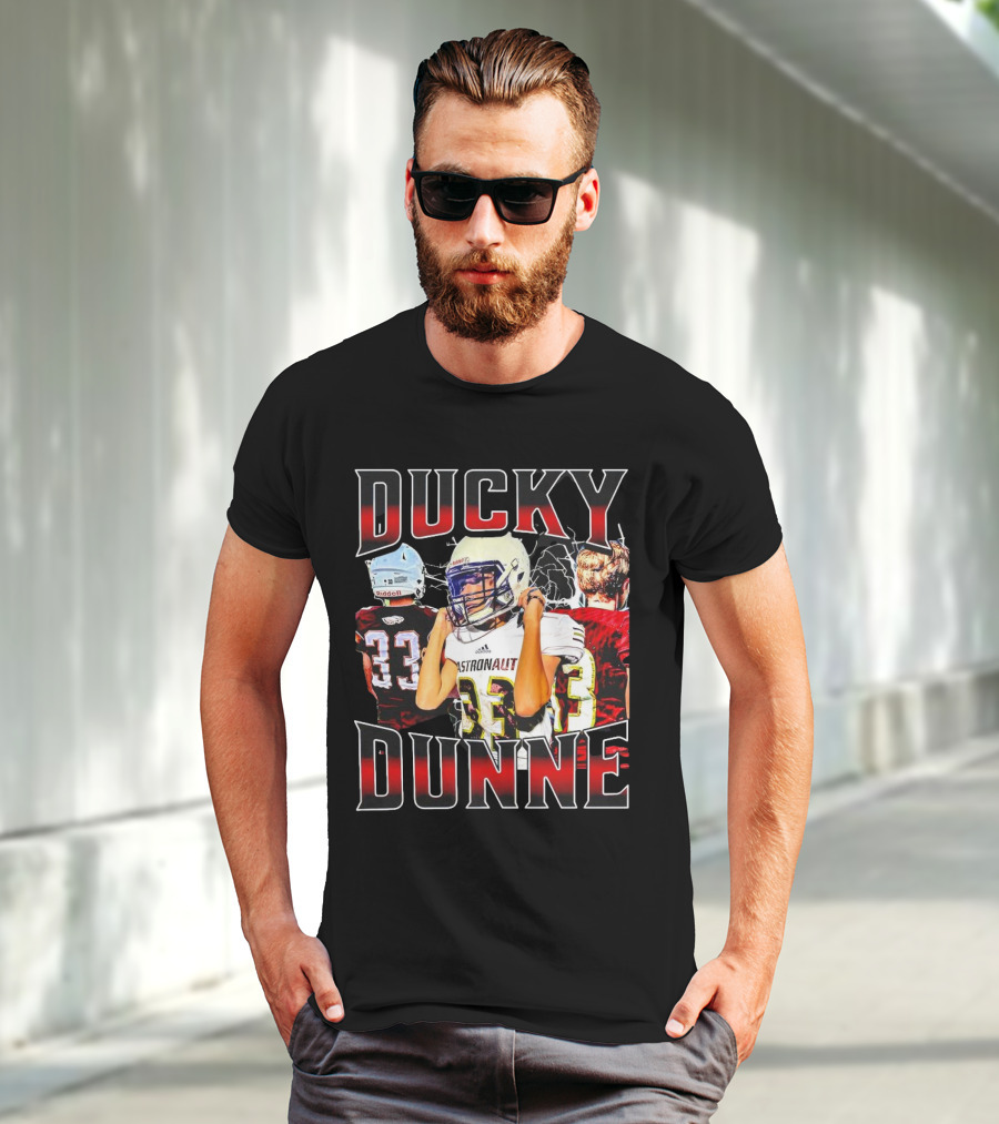 Ducky Dunne Astronaut 33 Football Player T-Shirt