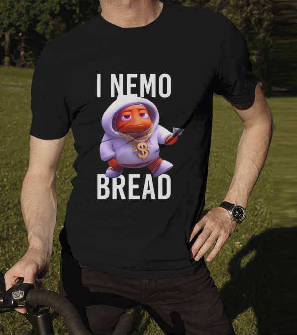 I Nemo Bread Cartoon Parody With Blinged-Out Fish In T-Shirt