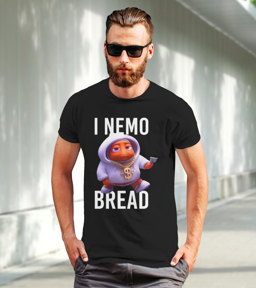 I Nemo Bread Cartoon Parody With Blinged-Out Fish In T-Shirt