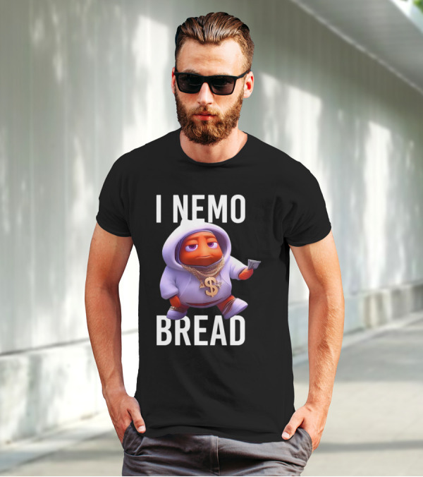 I Nemo Bread Cartoon Parody With Blinged-Out Fish In T-Shirt