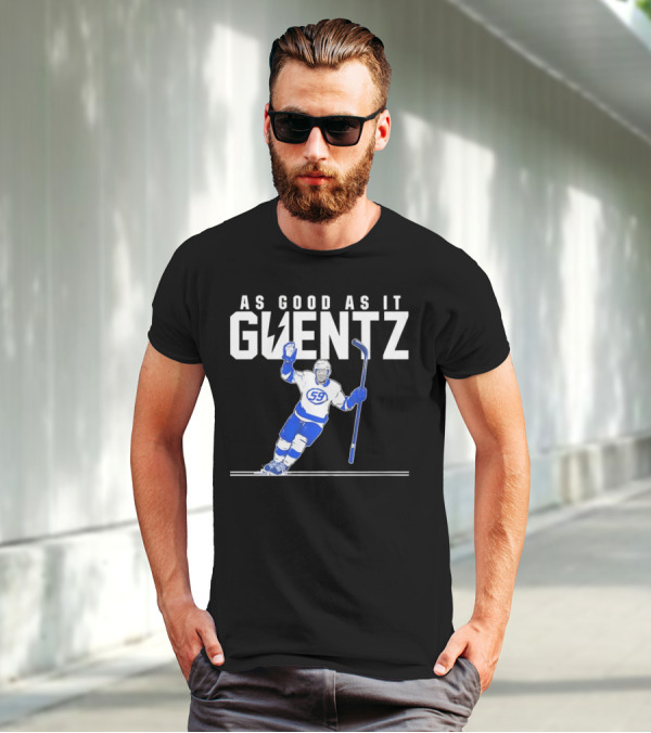As Good As It Guentz 59 Tampa Bay Lightning Jake Guentzel Hockey Player T-Shirt